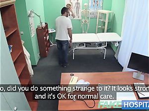 faux hospital Hired handyman shoots a load all over nurses ass