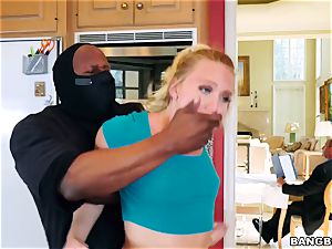 enormous culo nymph gets her sugary-sweet vulva drilled by black dude in a mask